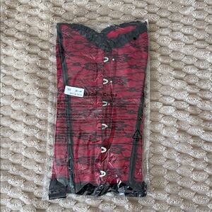 Red and Black Lace Corset